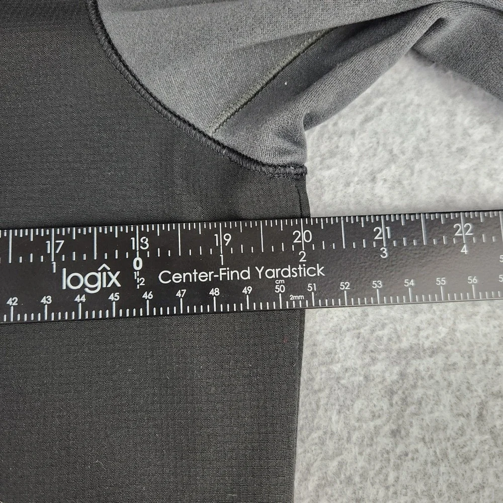 The North Face Hoodie Mens S Black Grey Full Zip Technical Jacket Thumbholes